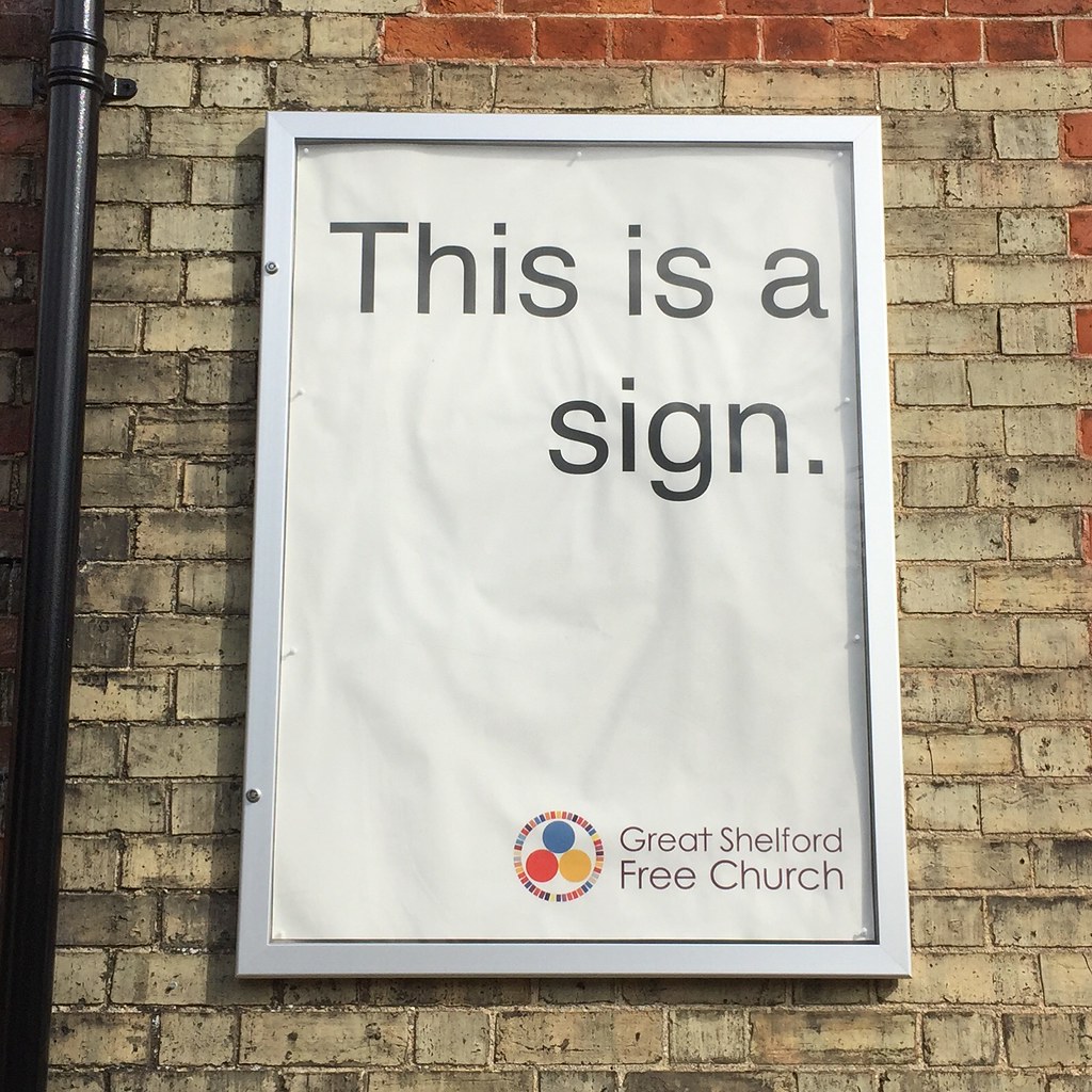 This is a sign.