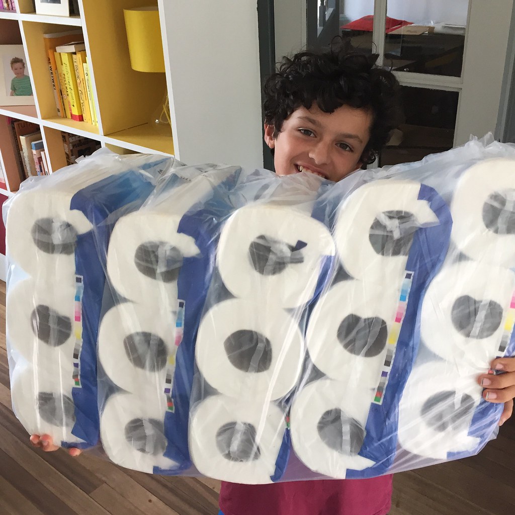 45 toilet rolls