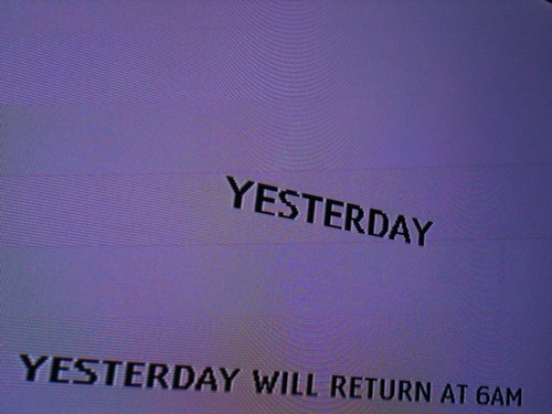 Yesterday