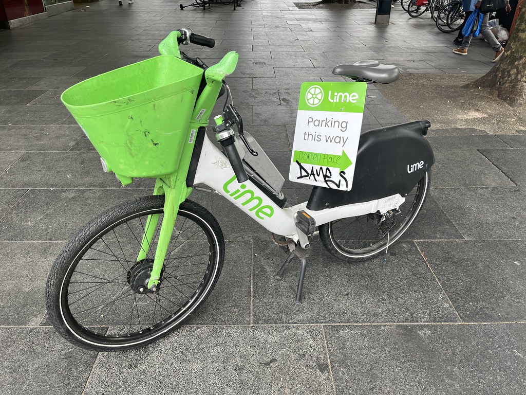 Lime bike parking - pace layers