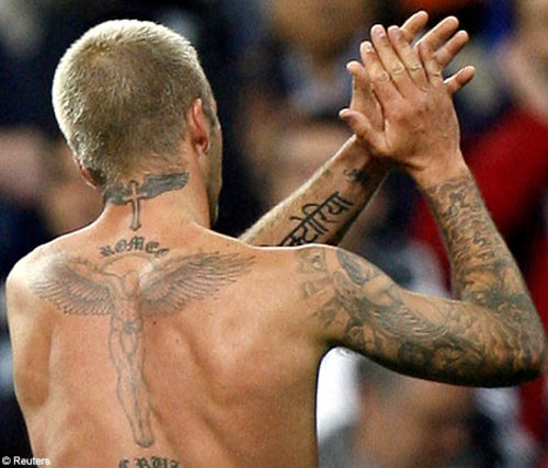 Davidbeckhambacktattoos