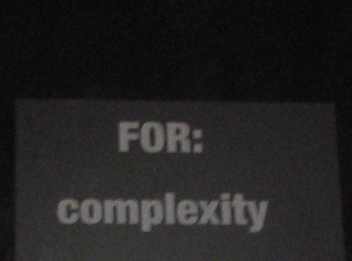 Forcomplexity